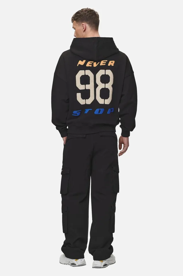 Men Pegador Hoodies Corey Terry Boxy Sweat Jacket Washed Black Men Pegador Hoodies Corey Terry Boxy Sweat Jacket Washed Black