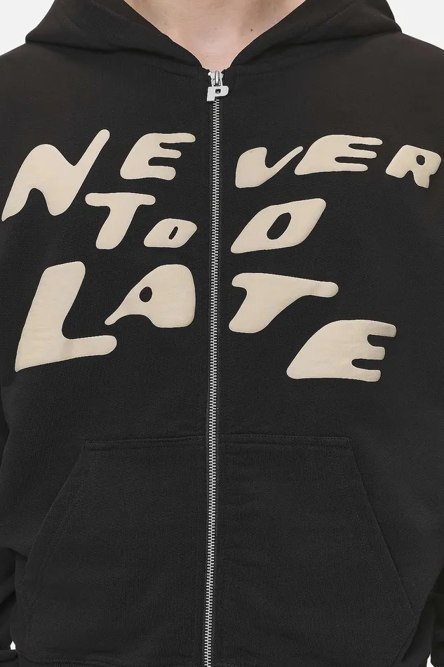 Men Pegador Hoodies Corey Terry Boxy Sweat Jacket Washed Black Men Pegador Hoodies Corey Terry Boxy Sweat Jacket Washed Black