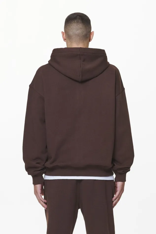 Men Pegador Hoodies Logo Oversized Sweat Jacket Washed Oak Brown Gum Men Pegador Hoodies Logo Oversized Sweat Jacket Washed Oak Brown Gum