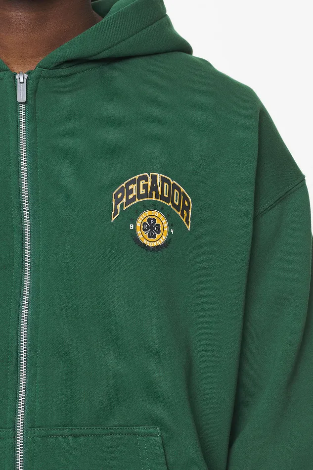 Men Pegador Hoodies Smith Oversized Sweat Jacket Vintage Washed British Green Men Pegador Hoodies Smith Oversized Sweat Jacket Vintage Washed British Green