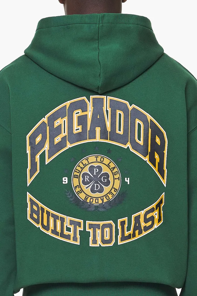Men Pegador Hoodies Smith Oversized Sweat Jacket Vintage Washed British Green Men Pegador Hoodies Smith Oversized Sweat Jacket Vintage Washed British Green