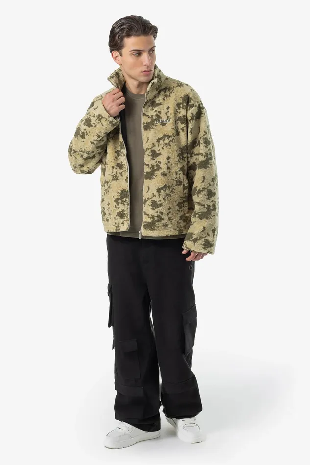 Men Pegador Jacken Johnson Teddy Jacket Mud Camouflage Men Pegador Jacken Johnson Teddy Jacket Mud Camouflage