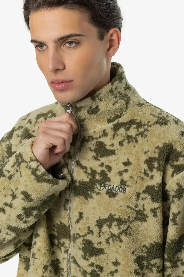 Men Pegador Jacken Johnson Teddy Jacket Mud Camouflage Men Pegador Jacken Johnson Teddy Jacket Mud Camouflage