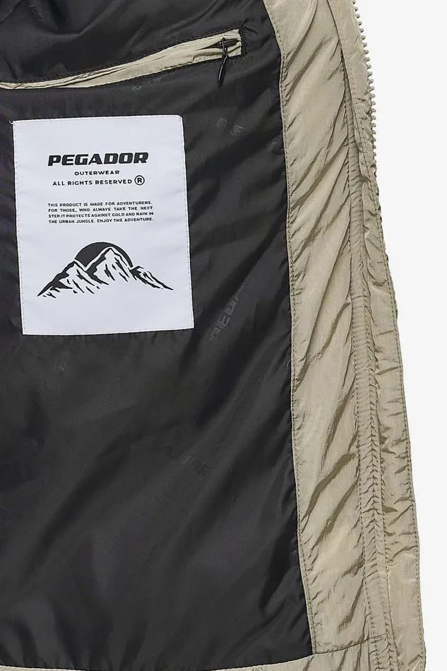 Men Pegador Jacken Marten Crushed Puffer Jacket Beige Men Pegador Jacken Marten Crushed Puffer Jacket Beige