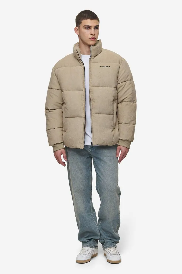 Men Pegador Jacken Solin Cord Puffer Jacket Sand Men Pegador Jacken Solin Cord Puffer Jacket Sand