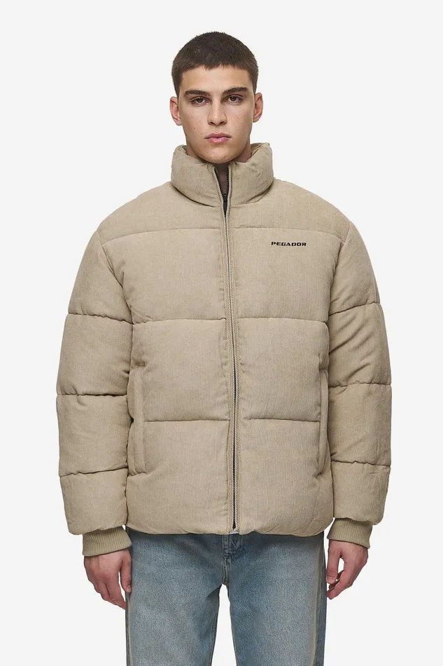 Men Pegador Jacken Solin Cord Puffer Jacket Sand Men Pegador Jacken Solin Cord Puffer Jacket Sand