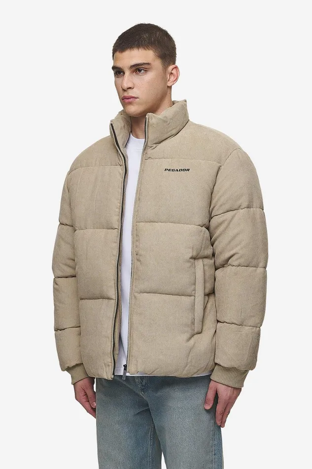 Men Pegador Jacken Solin Cord Puffer Jacket Sand Men Pegador Jacken Solin Cord Puffer Jacket Sand