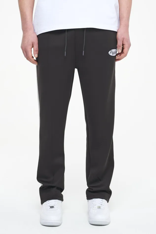 Men Pegador Pants and Joggers Davie Wide Track Pants Black Ink Angels Cream Men Pegador Pants and Joggers Davie Wide Track Pants Black Ink Angels Cream