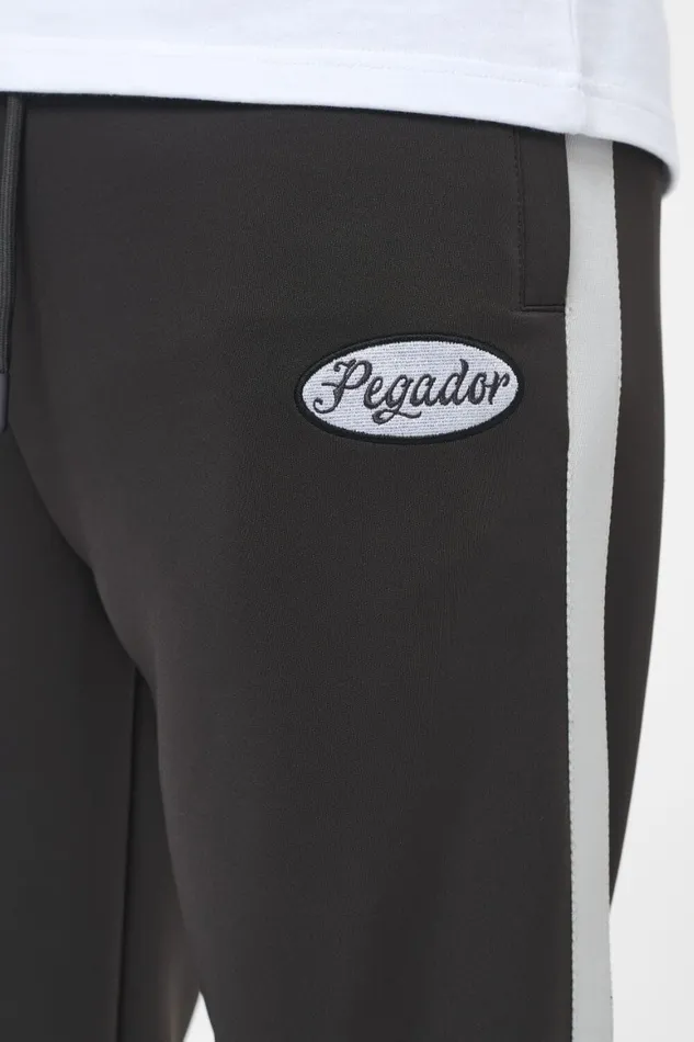 Men Pegador Pants and Joggers Davie Wide Track Pants Black Ink Angels Cream Men Pegador Pants and Joggers Davie Wide Track Pants Black Ink Angels Cream