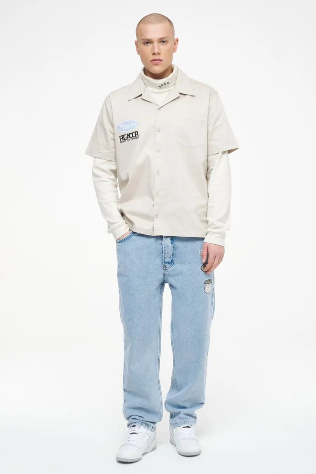 Men Pegador Shirts Briar Work Shirt Angels Cream Men Pegador Shirts Briar Work Shirt Angels Cream