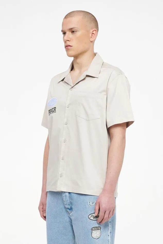 Men Pegador Shirts Briar Work Shirt Angels Cream Men Pegador Shirts Briar Work Shirt Angels Cream