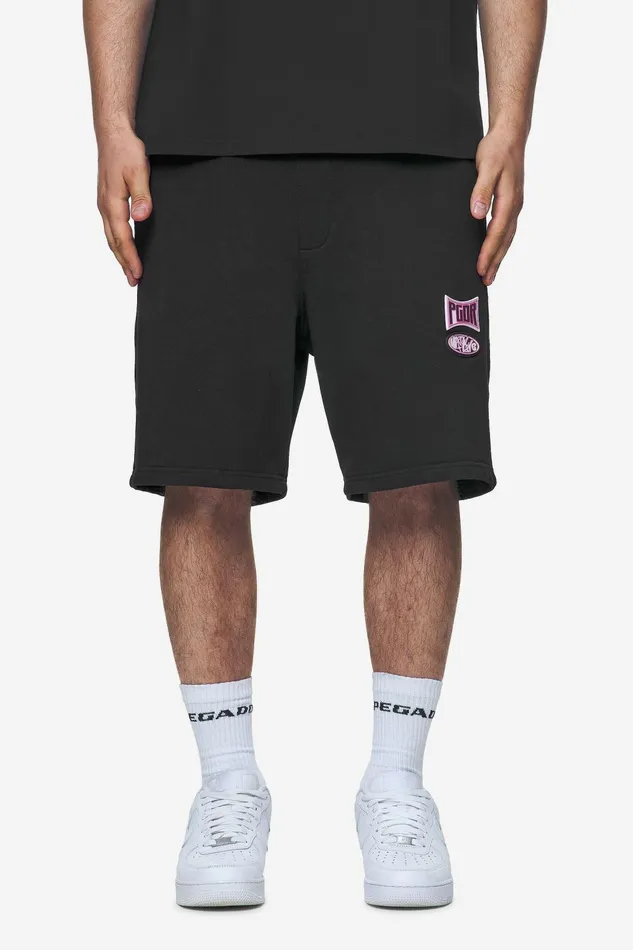 Men Pegador Shorts Keyes Terry Shorts Washed Black