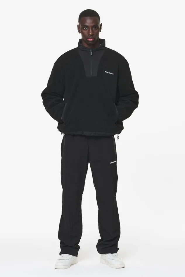 Men Pegador Sweaters Fierro Teddy Halfzip Sweater Black Men Pegador Sweaters Fierro Teddy Halfzip Sweater Black