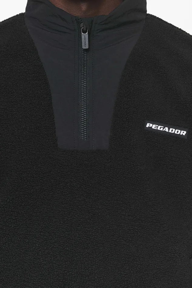 Men Pegador Sweaters Fierro Teddy Halfzip Sweater Black Men Pegador Sweaters Fierro Teddy Halfzip Sweater Black