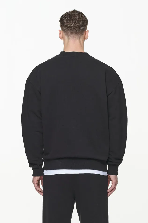 Men Pegador Sweaters Logo Oversized Sweater Vintage Washed Onyx Black Men Pegador Sweaters Logo Oversized Sweater Vintage Washed Onyx Black