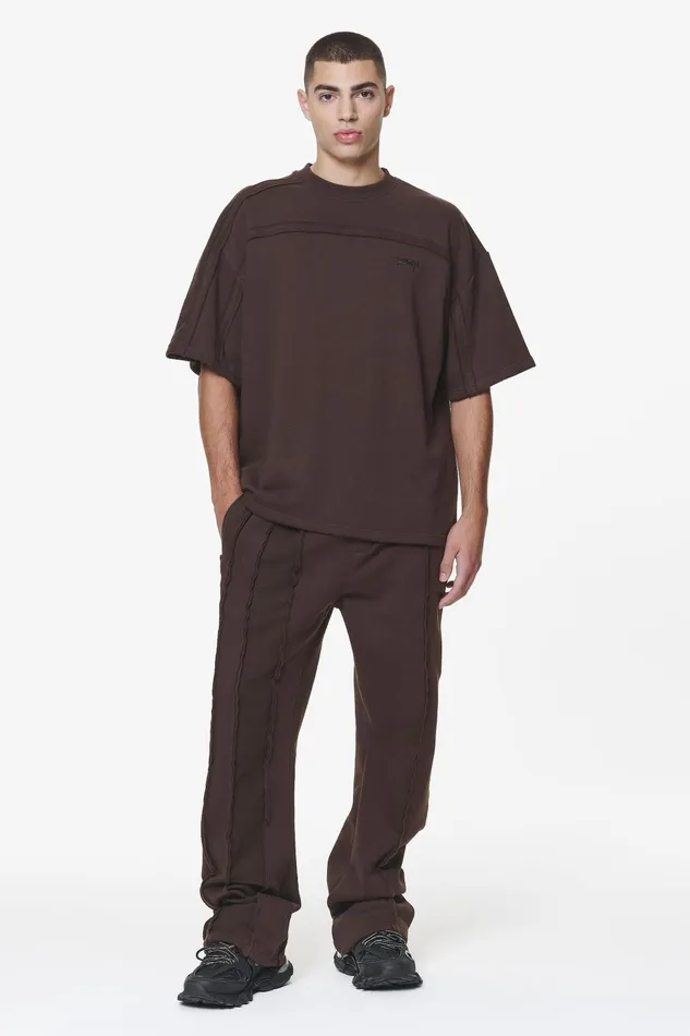 Men Pegador Tees Abart Inside Out Boxy Tee Washed Oak Brown Men Pegador Tees Abart Inside Out Boxy Tee Washed Oak Brown