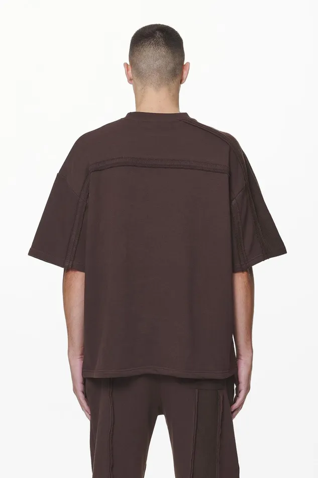 Men Pegador Tees Abart Inside Out Boxy Tee Washed Oak Brown Men Pegador Tees Abart Inside Out Boxy Tee Washed Oak Brown