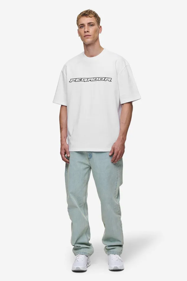 Men Pegador Tees Alden Oversized Tee White Men Pegador Tees Alden Oversized Tee White
