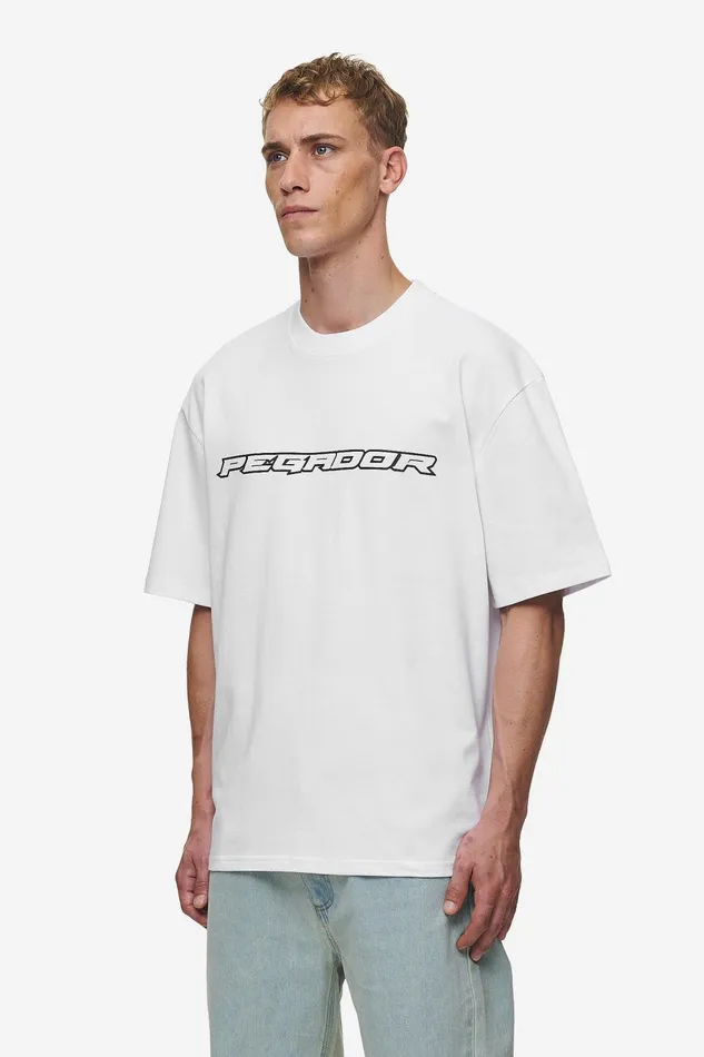 Men Pegador Tees Alden Oversized Tee White Men Pegador Tees Alden Oversized Tee White