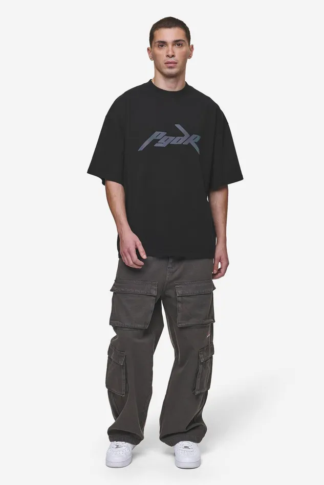 Men Pegador Tees Carver Boxy Tee Washed Black Men Pegador Tees Carver Boxy Tee Washed Black