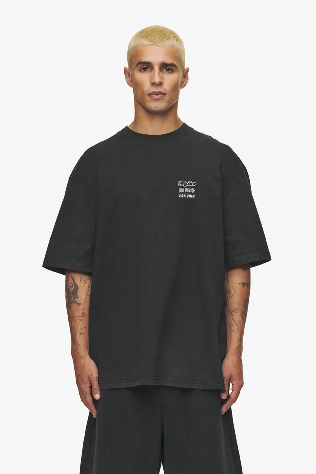 Men Pegador Tees Denaud Oversized Tee Vintage Black Men Pegador Tees Denaud Oversized Tee Vintage Black