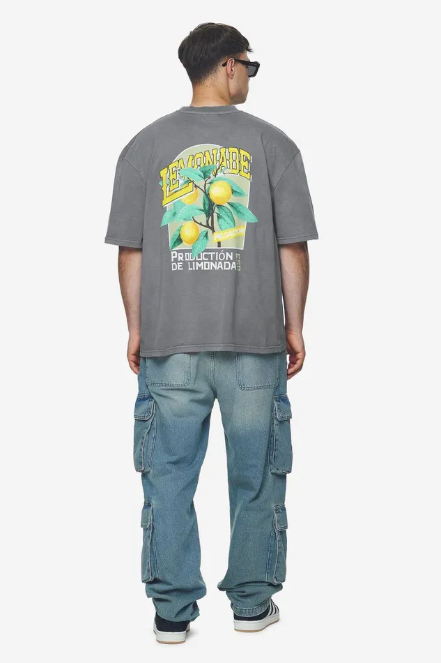 Men Pegador Tees Kort Oversized Tee Vintage Grey Men Pegador Tees Kort Oversized Tee Vintage Grey