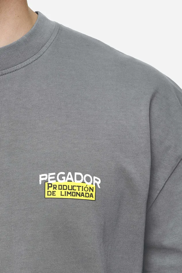 Men Pegador Tees Kort Oversized Tee Vintage Grey Men Pegador Tees Kort Oversized Tee Vintage Grey