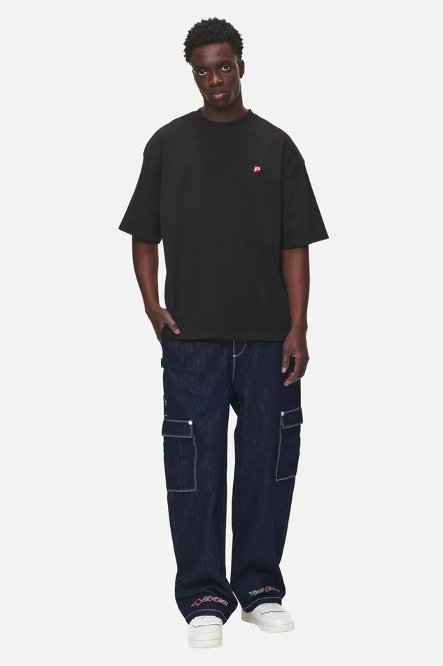 Men Pegador Tees Leono Boxy Tee Washed Black Men Pegador Tees Leono Boxy Tee Washed Black