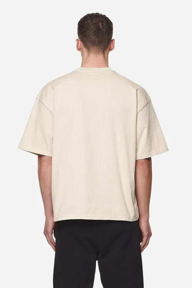 Men Pegador Tees Logo Boxy Tee Washed Desert Sand Black Gum Men Pegador Tees Logo Boxy Tee Washed Desert Sand Black Gum
