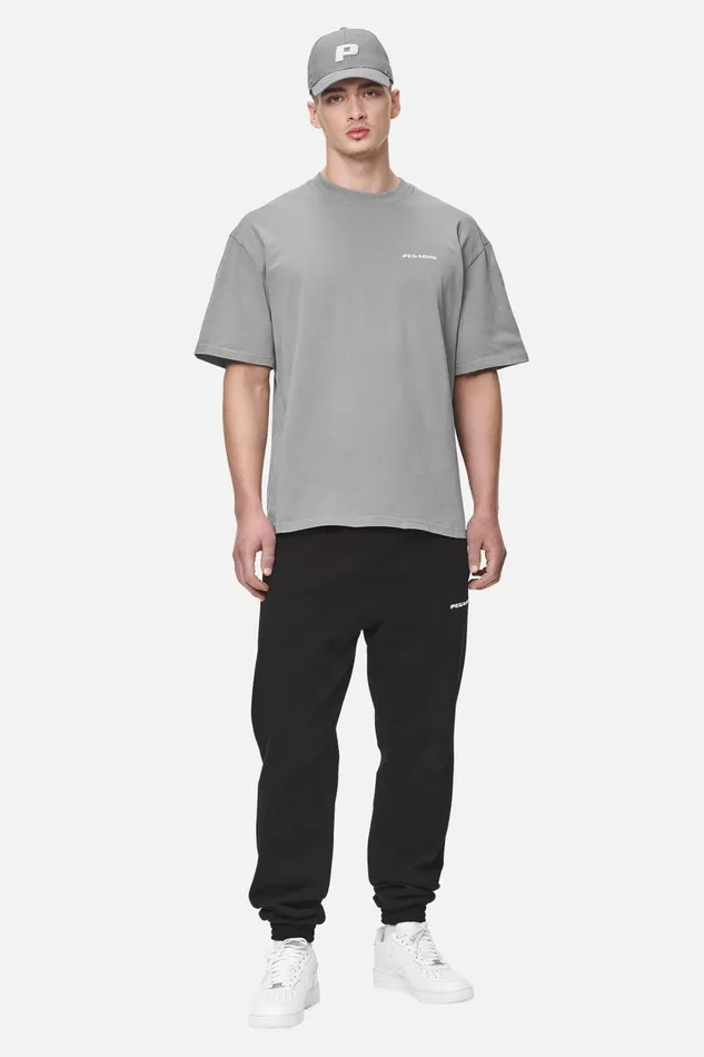 Men Pegador Tees Logo Oversized Tee Washed Cool Grey White Gum Men Pegador Tees Logo Oversized Tee Washed Cool Grey White Gum