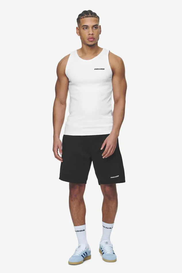Men Pegador Tees Logo Rib Undershirt White Men Pegador Tees Logo Rib Undershirt White