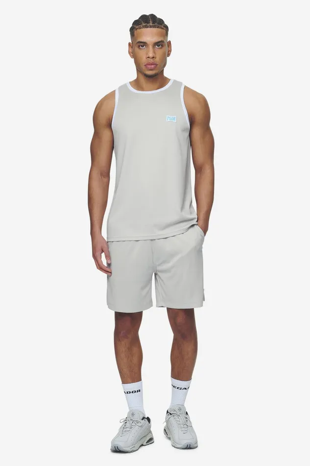Men Pegador Tees Tulare Mesh Tank Top Pearl Grey Men Pegador Tees Tulare Mesh Tank Top Pearl Grey