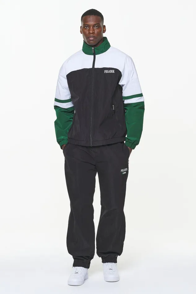 Men Pegador Track Jackets Firb Track Jacket Onyx Black White Men Pegador Track Jackets Firb Track Jacket Onyx Black White