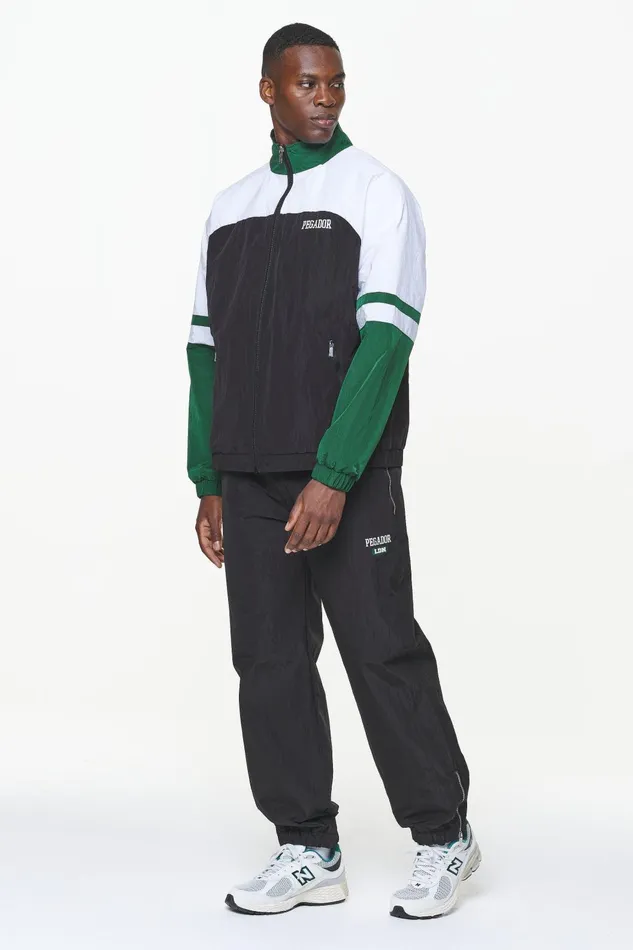 Men Pegador Track Jackets Firb Track Jacket Onyx Black White Men Pegador Track Jackets Firb Track Jacket Onyx Black White
