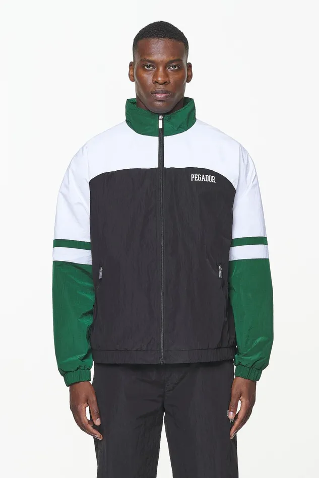 Men Pegador Track Jackets Firb Track Jacket Onyx Black White Men Pegador Track Jackets Firb Track Jacket Onyx Black White