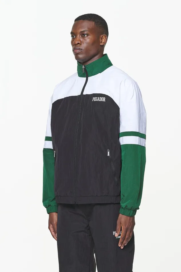 Men Pegador Track Jackets Firb Track Jacket Onyx Black White Men Pegador Track Jackets Firb Track Jacket Onyx Black White