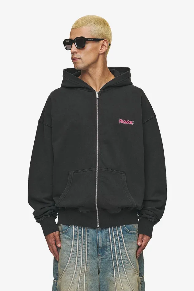 Men Pegador Zip Hoodies Barret Terry Oversized Sweat Jacket Vintage Black Men Pegador Zip Hoodies Barret Terry Oversized Sweat Jacket Vintage Black