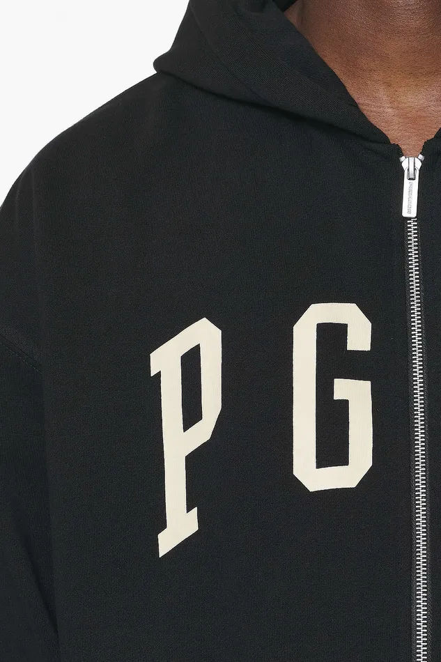 Men Pegador Zip Hoodies Layton Oversized Sweat Jacket Vintage Washed Onyx Black Men Pegador Zip Hoodies Layton Oversized Sweat Jacket Vintage Washed Onyx Black
