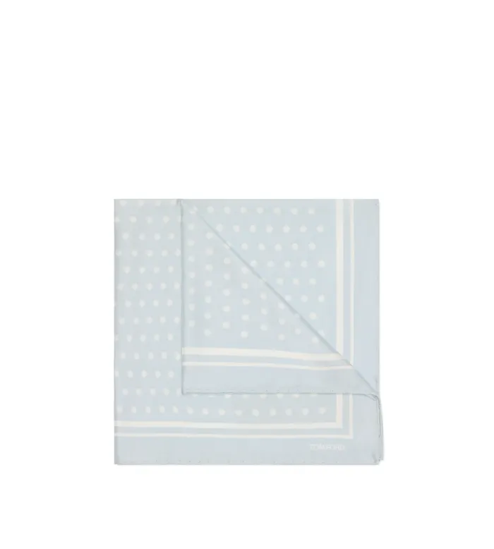 Men Pocket Squares Tom Ford Polka Dot Square Design Pocket Square Silver Blue Men Pocket Squares Tom Ford Polka Dot Square Design Pocket Square Silver Blue