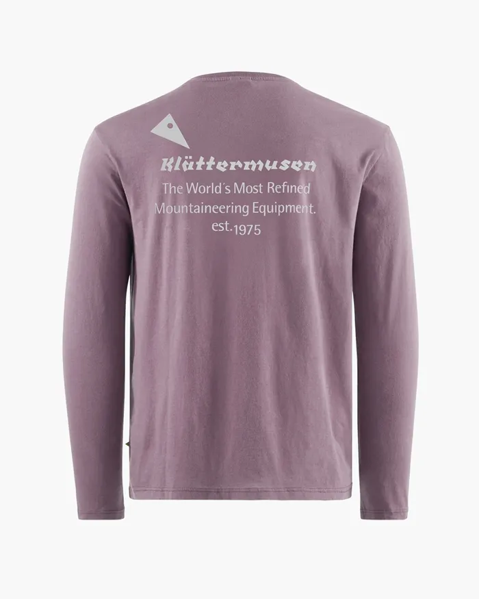 Men Runa Maker Long Sleeve Tee Black Plum Klttermusen TShirts