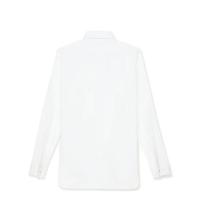 Men Shirts Tom Ford Poplin Classic Fit French Cuff Shirt White Men Shirts Tom Ford Poplin Classic Fit French Cuff Shirt White
