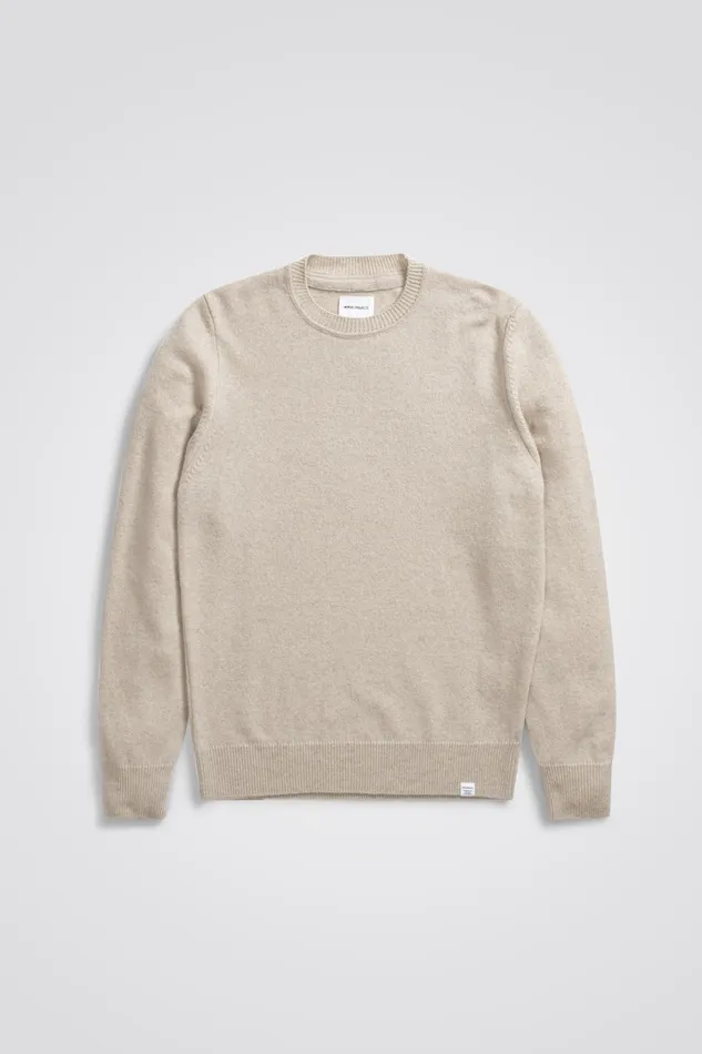 Men Sigfred Lambswool Oatmeal Norse Projects Knitwear