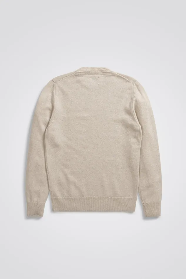 Men Sigfred Lambswool Oatmeal Norse Projects Knitwear