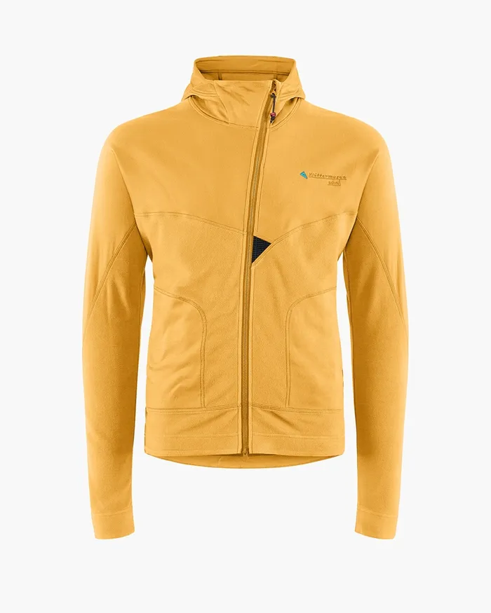 Men Sigyn Hooded Zip Amber Gold Klttermusen Fleeces and Sweaters