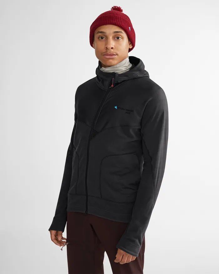 Men Sigyn Hooded Zip Amber Gold Klttermusen Fleeces and Sweaters