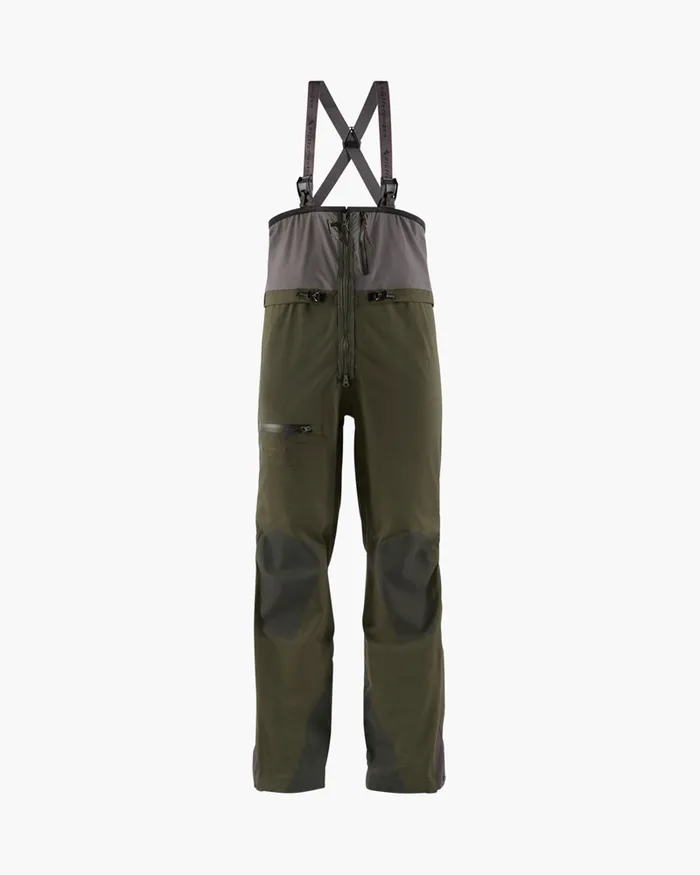 Men Skade 20 Salopette Pants Rosin Green Klttermusen Waterproof Pants