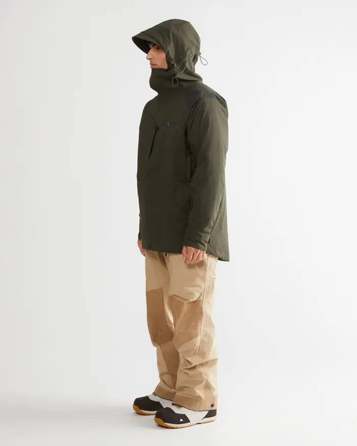 Men Skirner Waterproof Cutan Jacket Rosin Green Klttermusen Waterproof Jackets