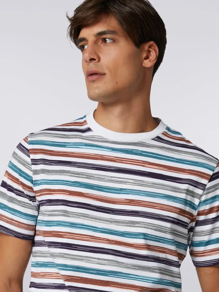 Men Slub Cotton Jersey CrewNeck TShirt Multicoloured Missoni Polos and Tshirts Men Slub Cotton Jersey CrewNeck TShirt Multicoloured Missoni Polos and Tshirts