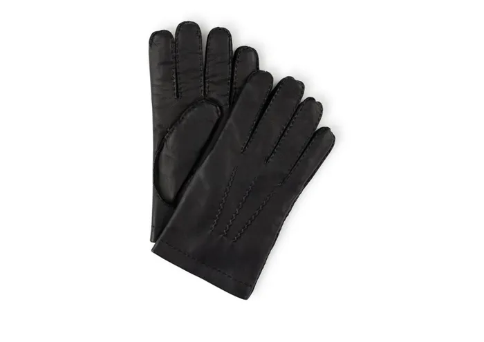 Men Small Leather Goods Tom Ford Nappa Leather Gloves With Cashmere Lining Black