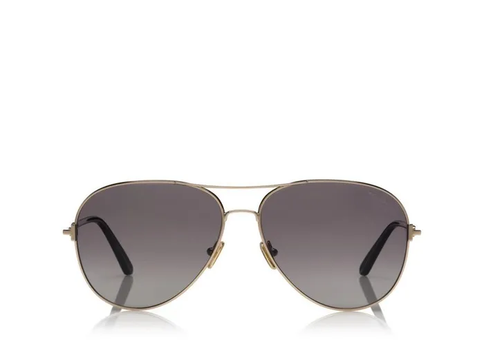 Men SUNGLASSES Tom Ford Polarized Clark Sunglasses Rose Gold